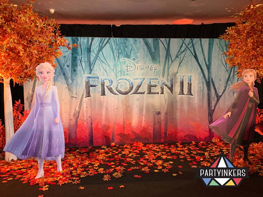 Disney used projection mapping to create an immersive winter wonderland experience, complete with shifting visuals and interactive elements tied to the movie's theme.