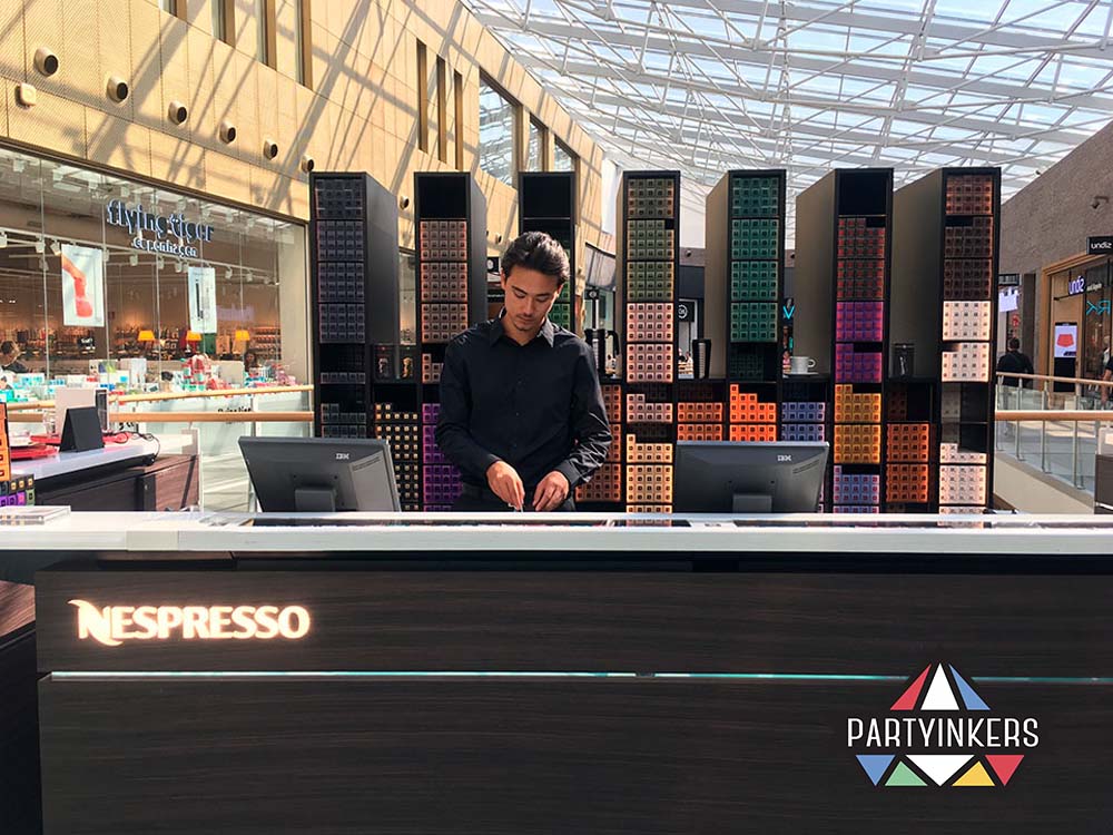 At their product launch events, Nespresso featured live demonstrations of their coffee machines, with professional baristas showcasing how to make specialty coffee drinks.