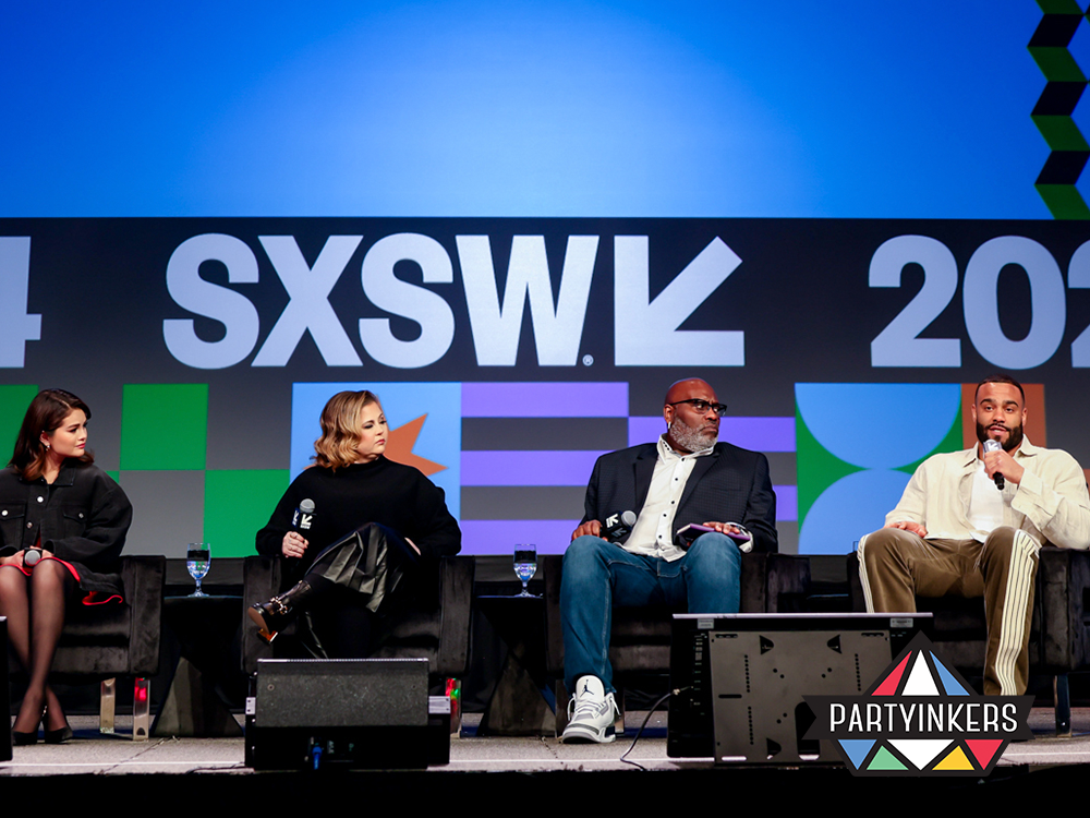 Panelists sharing insights at the SXSW 2024 conference, showcasing innovative ideas for conference entertainment and engagement."